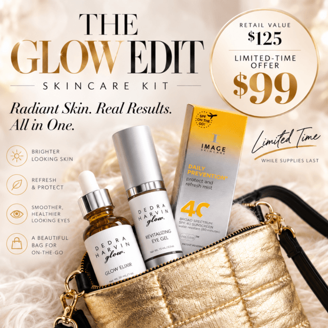 The Glow Edit Skincare Kit at Dedra Harvin Esthetics in Elgin, SC